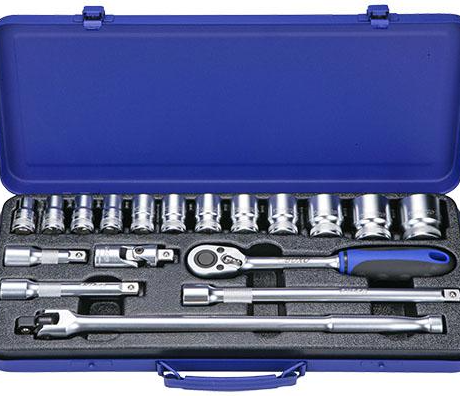 Padrunikomplekt 1/2" 18-osa (12-kant)