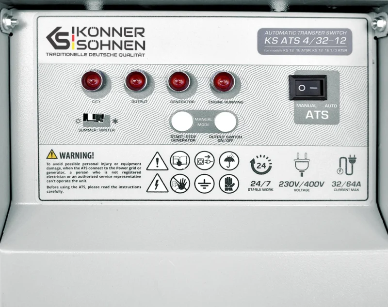 Automaatne ülekandelüliti Könner & Söhnen KS ATS 4/32-12