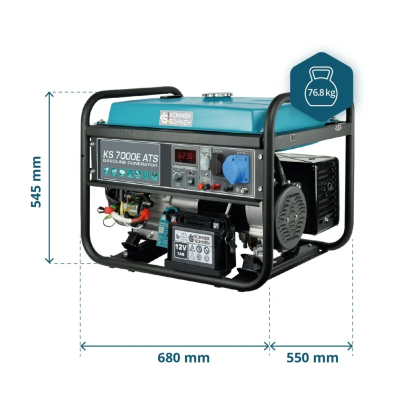 Bensiinigeneraator Könner & Söhnen KS 7000E ATS