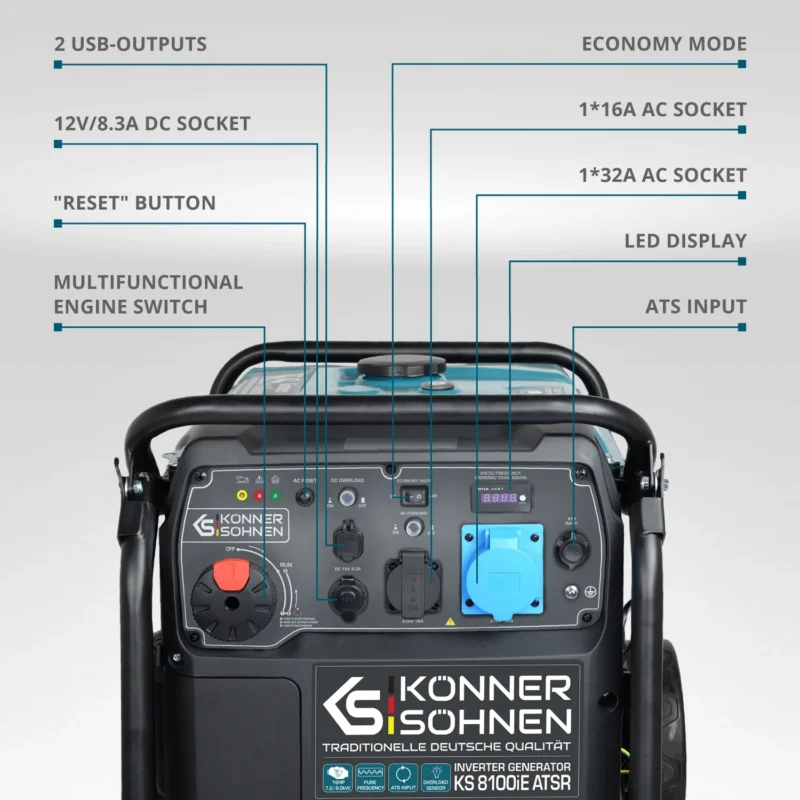 Invertergeneraator Könner & Söhnen KS 8100iE ATSR