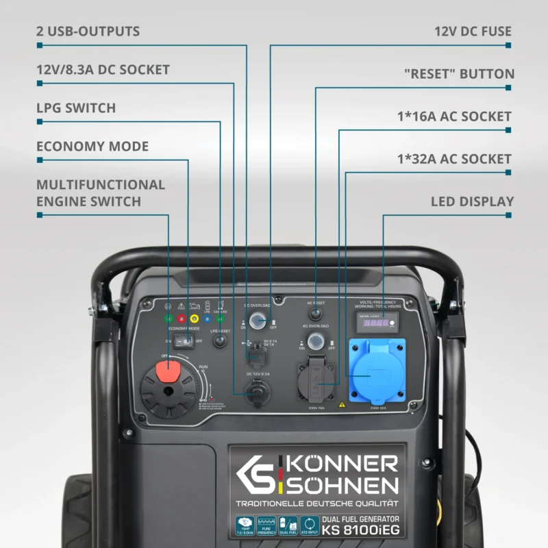 Invertergeneraator Könner & Söhnen KS 8100iEG