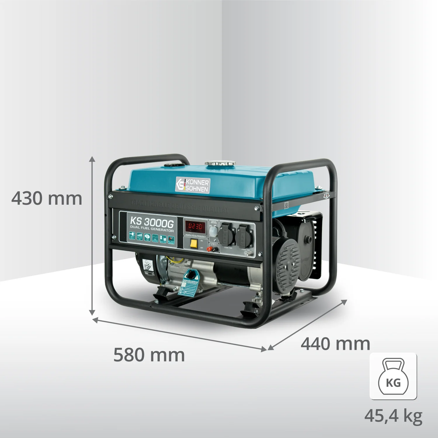 LPG/Bensiinigeneraator Könner & Söhnen KS 3000G LPG/Bensiinigeneraator Könner & Söhnen KS 3000G