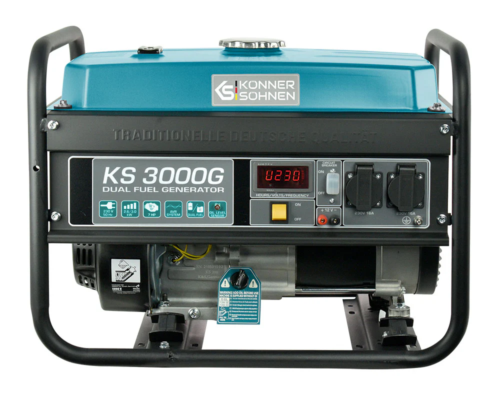 LPG/Bensiinigeneraator Könner & Söhnen KS 3000G LPG/Bensiinigeneraator Könner & Söhnen KS 3000G
