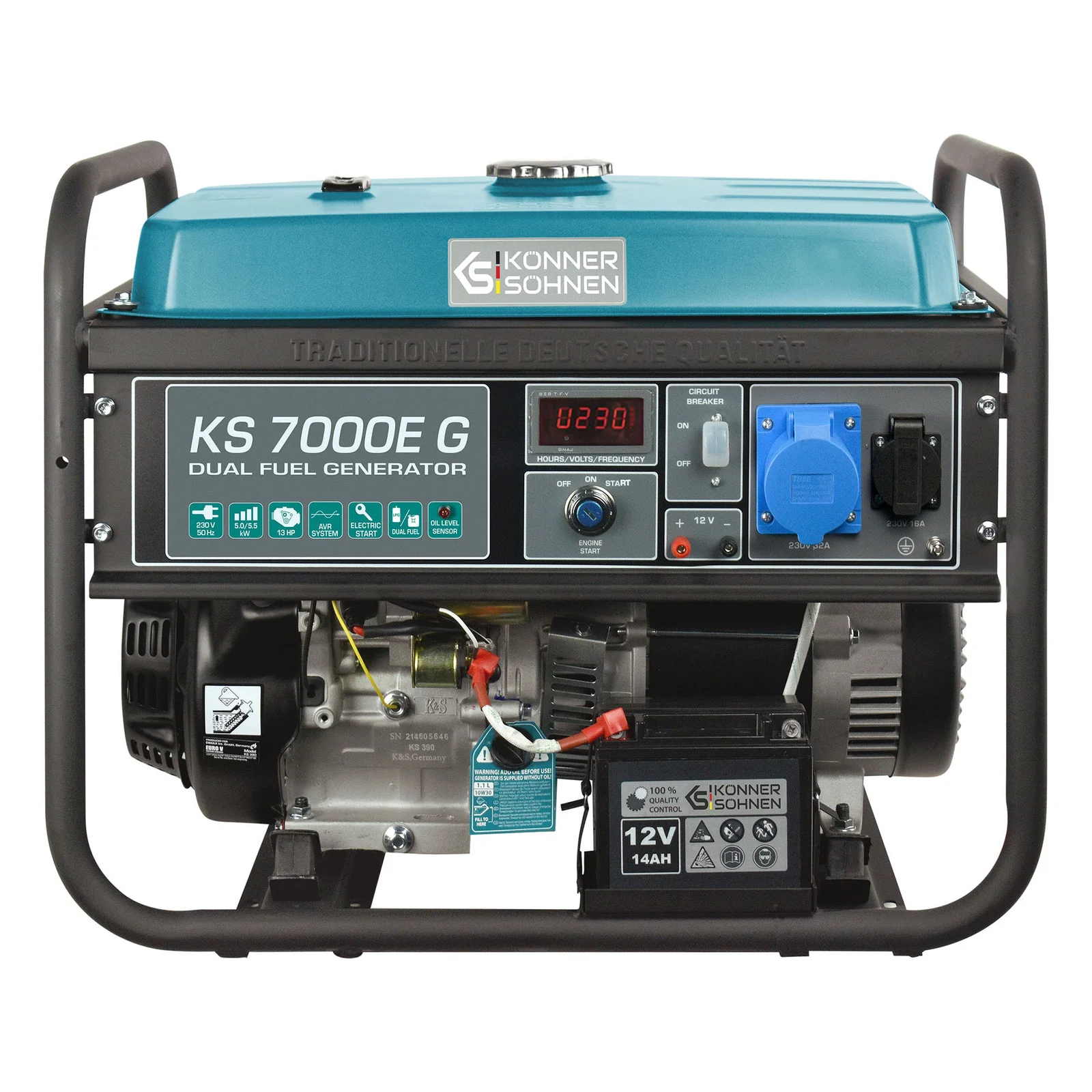 LPG/Bensiinigeneraator Könner & Söhnen KS 7000E G LPG/Bensiinigeneraator Könner & Söhnen KS 7000E G