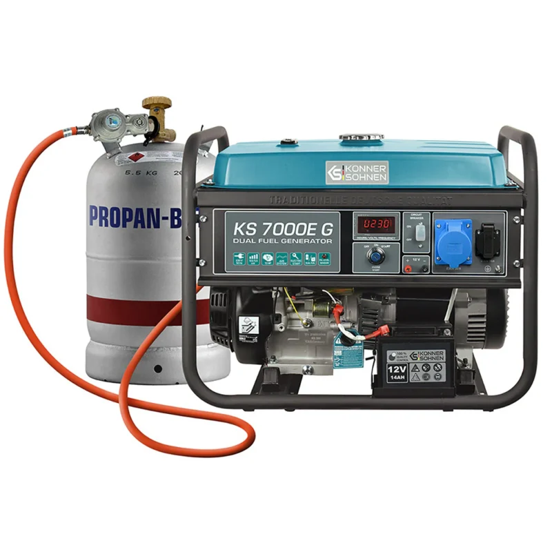 LPG/Bensiinigeneraator Könner & Söhnen KS 7000E G