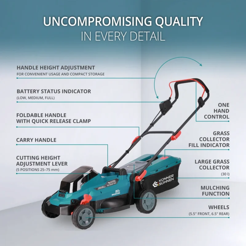 Könner & Söhnen akutoitega muruniiduk KS 33LM-20V