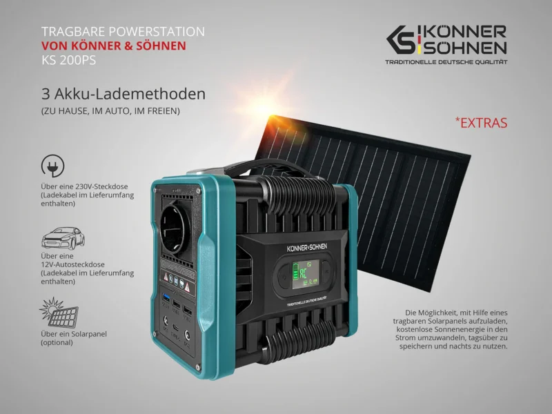 Könner & Söhnen kaasaskantav jõujaam KS 200PS