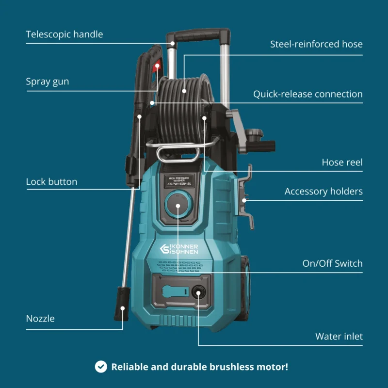Survepesur Könner & Söhnen KS PW160V-BL