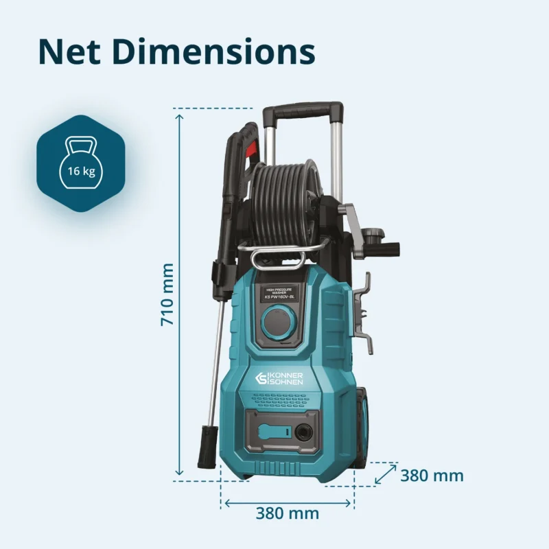 Survepesur Könner & Söhnen KS PW160V-BL