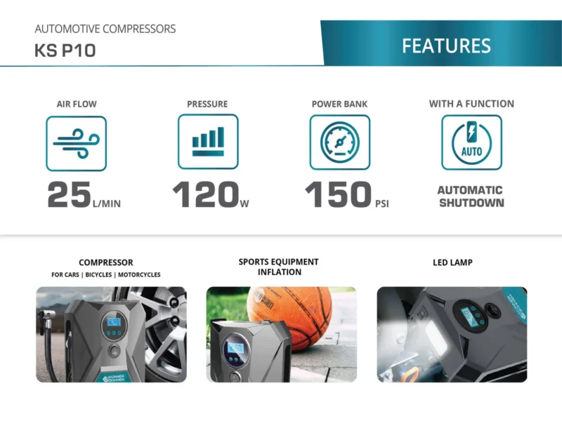 Könner & Söhnen auto õhukompressor KS P10