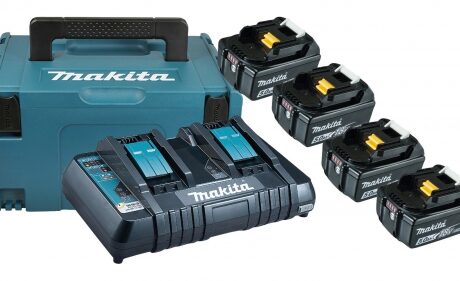 Makita 4 x 5.0Ah 18V akud + 2ne kiirlaadija