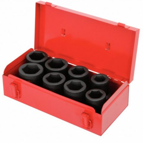 Löökpadrunite komplekt 1´´, 27-38mm, 8osa, KS Tools