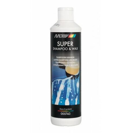 Autoshampoon vahaga Super Shampoo & Wax 500ml, Motip