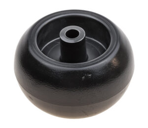 Deck wheel for lawn mowers