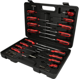 ERGOTORQUEplus® kruvikeerajate ja otsikute komplekt 39-osaline, KS Tools
