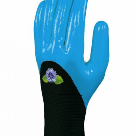 Kindad, polüester, nitriilkattega, sinine 8, Delta Plus