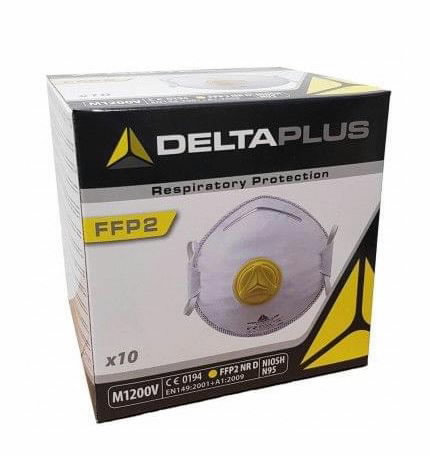 Respiraator, FFP2, klapiga  M1200V  ( 10 tk-i pakis ), Delta Plus