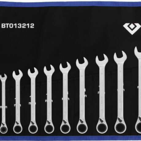 Lehtsilmusnarre komplekt 8-19mm, lülitiga, 12osa, Brilliant Tools