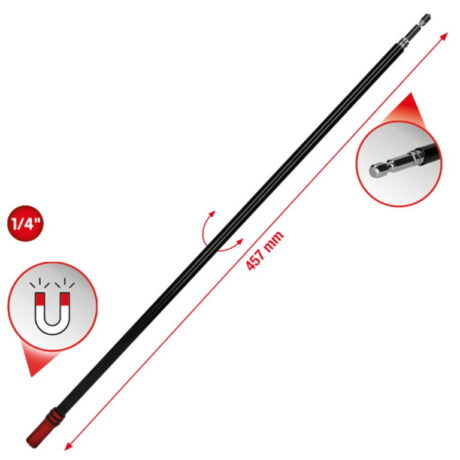 1/4" magnetiga kiirvahetatav otsakukinnitus vabakäiguhülsiga, KS Tools