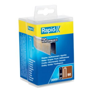 Klambrid 90/20 3000tk, plastkarbis, tsingitud, Rapid