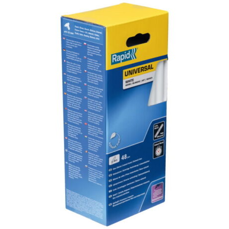 Liimipulgad 12x190mm, universaalne, valge, 48tk, Rapid