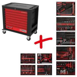Tööriistakäru komplekt Performanceplus P20 706 tööriistaga 7, KS Tools