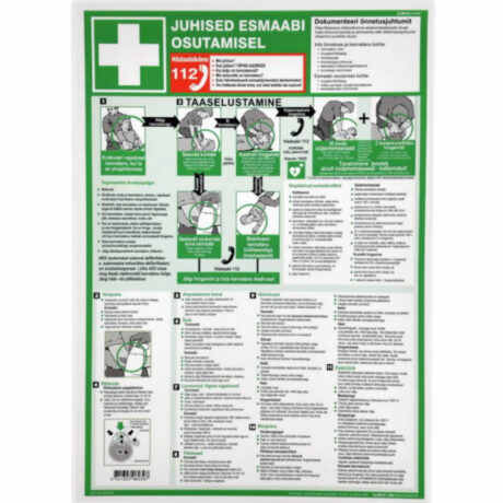 Esmaabiplakat, eesti keeles eesti, Cederroth