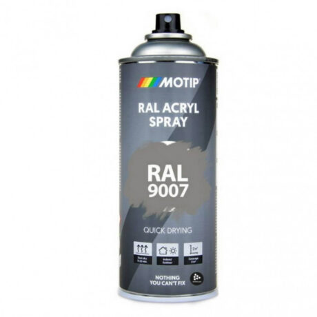 Spreivärv RAL 9009 hall alumiinium läikiv 400ml, Motip