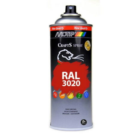 Spreivärv Crafts RAL 3020 liikluspunane läikiv 400ml, Motip