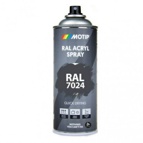 Spreivärv RAL 7024 hall läikiv 400ml, Motip