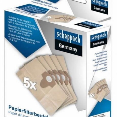 Tolmukott vee- ja tolmuimejale NTS16/NTS20 - 5tk, paber, Scheppach