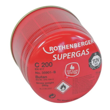 Gaas C200 SUPERGAS 190g, klapiga, Rothenberger