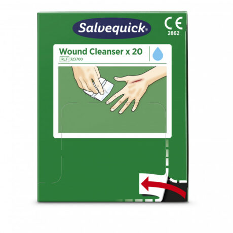 Haavapuhastuslapid (0,9% NaCl, steriilne), 20 tk, Cederroth