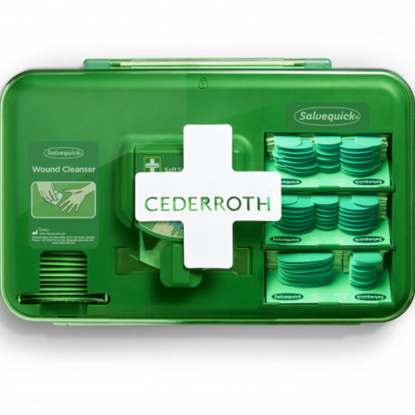 Haavahoolduskomplekt, sinine, HoReCa seinale kinnitatav, Cederroth