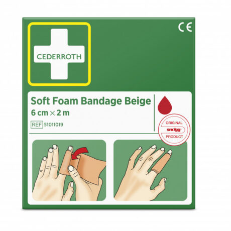 Isekinnituv haavaside, beez, 6 cm x 2 m, Cederroth