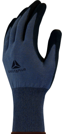 Kindad, lõikekindluse tase D, nitriil-kattega peopesa, hall 9, Delta Plus