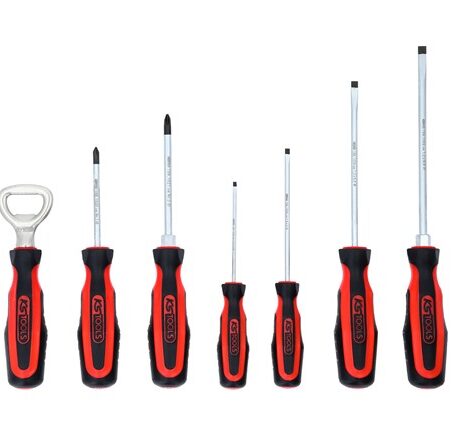 Kruvikeerajate komplekt (PH1, PH2, Slotted 3; 4; 5,5; 6,5), KS Tools