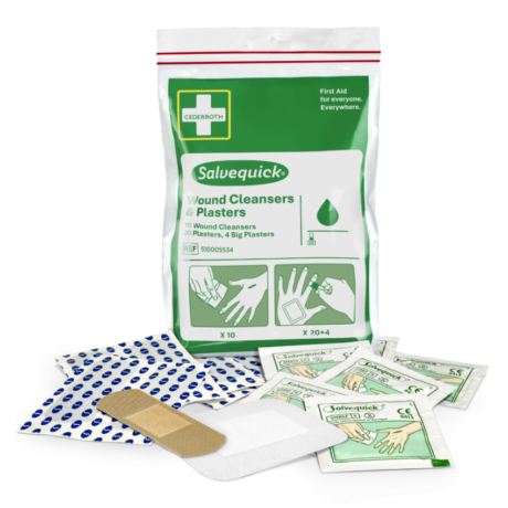 Haavapuhastuskomplekt plaastritega, Cederroth