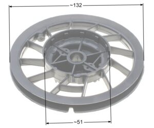Recoil starter reel B&S Quantum plastic starter pawls no spring