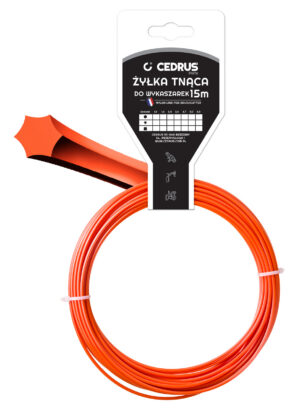 Trimmer line 2.4/15m /packaged/ starline orange