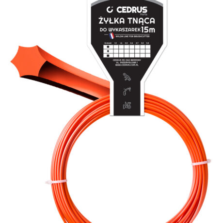 Trimmer line 2.4/15m /packaged/ starline orange