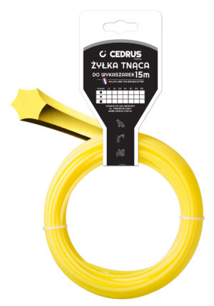 Trimmer line 3.3/15m /packaged/ starline yellow