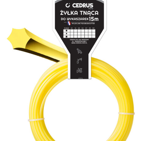 Trimmer line 3.3/15m /packaged/ starline yellow