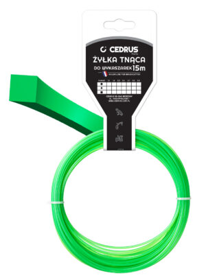 Trimmer line 2.0/15m /packaged/ rectangular green