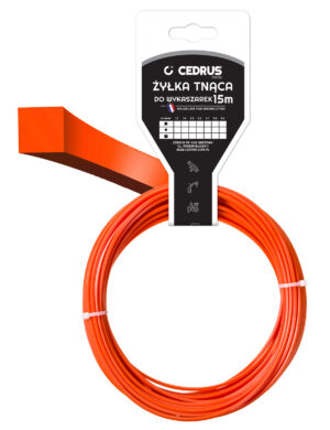 Trimmer line 2.4/15m /packaged/ rectangular orange