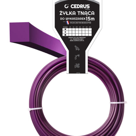 Trimmer line 3.0/15m /packaged/ rectangular purple