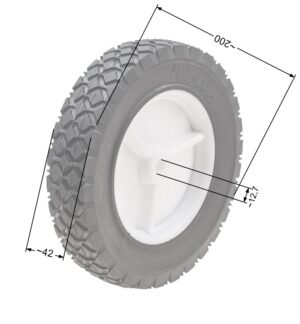Wheel for petrol lawn mowers 200mm