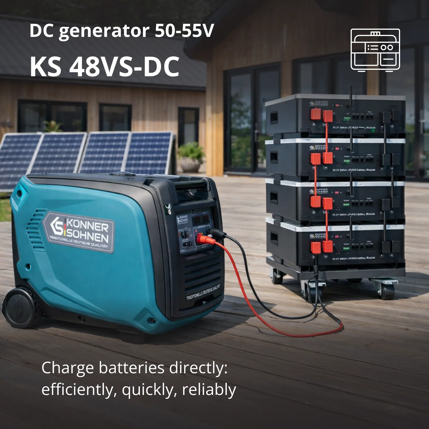 Alalisvoolu generaator Könner & Söhnen KS 48VGS-DC 50–55V Alalisvoolu generaator Könner & Söhnen KS 48VGS-DC 50–55V