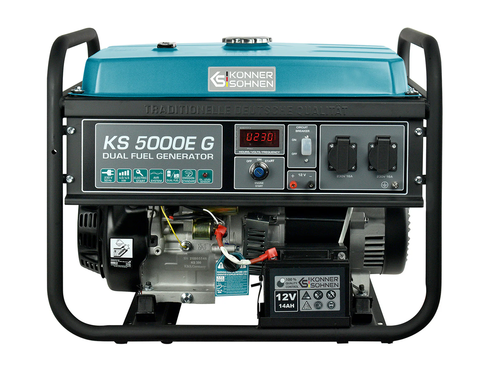 LPG/Bensiin generaator Könner & Söhnen KS 5000E G LPG/Bensiin generaator Könner & Söhnen KS 5000E G