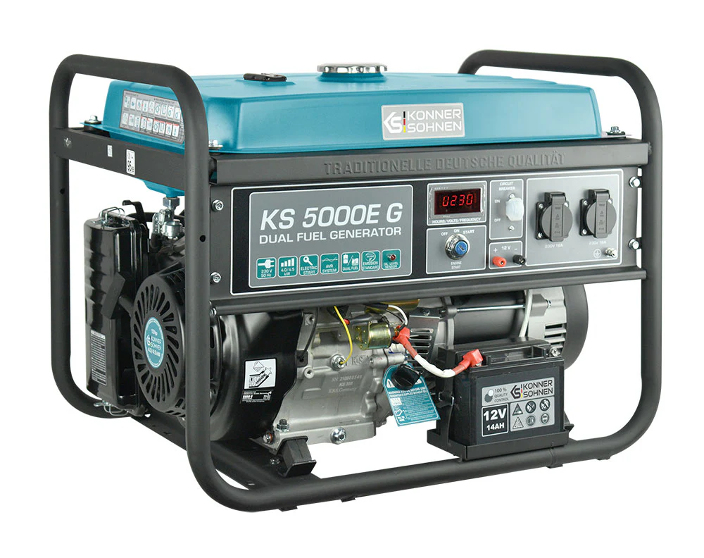 LPG/Bensiin generaator Könner & Söhnen KS 5000E G LPG/Bensiin generaator Könner & Söhnen KS 5000E G